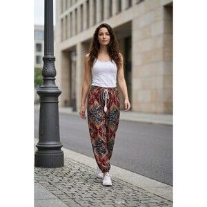 Emery Rose Paisley Women’s Harem Pants Size S Multicolor Bohemian India